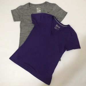 2 NIKE DRI-FIT SHIRTS
